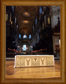 St Paul's Cathedral, Altar Frontal, "Lest We Forget"